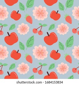 beautiful colorful spring vector pattern
