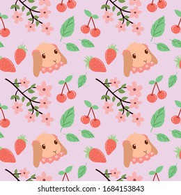 beautiful colorful spring vector pattern