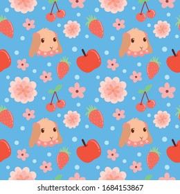 beautiful colorful spring vector pattern