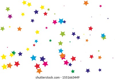 Beautiful colorful stars, great design for any purposes. Christmas decoration wallpaper. Vector festive background. Celebration golden stars confetti. Modern background. Falling confetti.
