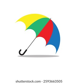 Beautiful Colorful Umbrella Vector Design 
