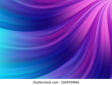 Beautiful Colorful Vector Abstract Background. Blue and Purple Gradient Waves. Bright Sleek Pattern