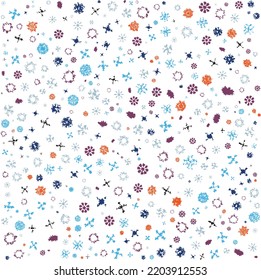 Schönes und buntes Vektormuster. Nahtloses Vektordesign. Textil- und Stoffdesign. Einfaches und stilvolles Muster. Modernes Fliesendesign. 