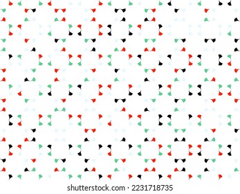 Schönes und buntes Vektormuster. Nahtloses Vektormuster. Textil- und Stoffmuster. Einfaches und stilvolles Muster.