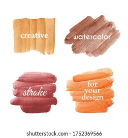 Beautiful Colorful Vibrant Abstract Watercolor Stroke Texture Background For Design