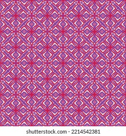 beautiful colorful violet line floral abstract seamless mandala pattern background, illustration fabric decor ethnic graphic art element fashion.
