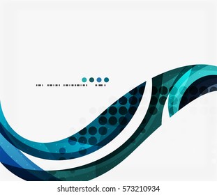 Beautiful colorful wave template. Vector abstract background for workflow layout, diagram, number options or web design
