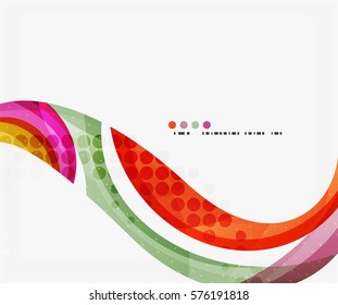 Beautiful colorful wave template. Vector abstract background for workflow layout, diagram, number options or web design