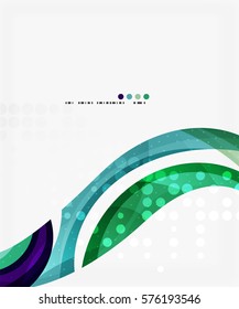 Beautiful colorful wave template. Vector abstract background for workflow layout, diagram, number options or web design