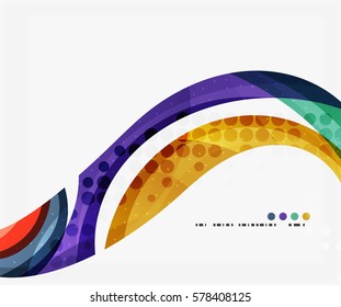 Beautiful colorful wave template. Vector abstract background for workflow layout, diagram, number options or web design