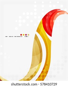 Beautiful colorful wave template. Vector abstract background for workflow layout, diagram, number options or web design