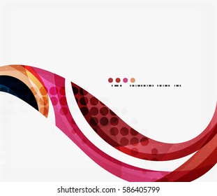 Beautiful colorful wave template. Vector abstract background for workflow layout, diagram, number options or web design