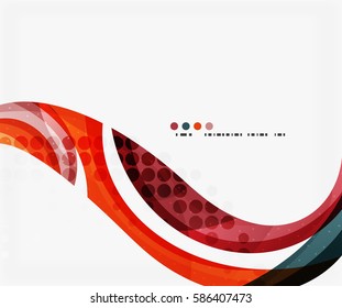 Hermosa plantilla de ondas coloridas. Fondo abstracto vectorial para diseño de flujo de trabajo, diagrama, opciones de número o diseño web