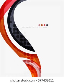 Beautiful colorful wave template. Vector abstract background for workflow layout, diagram, number options or web design
