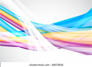 beautiful colorful wavy illustration
