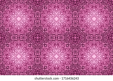 Beautiful colorful web background with purple abstract seamless pattern