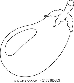 Beautiful coloring book for children with vegetables theme on a white background.