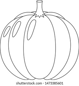 Beautiful coloring book for children with vegetables theme on a white background.