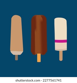 Beautiful Coloring Ice cream vector artwork.