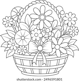 Beautiful coloring pages of flowers
