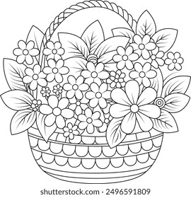 Beautiful coloring pages of flowers