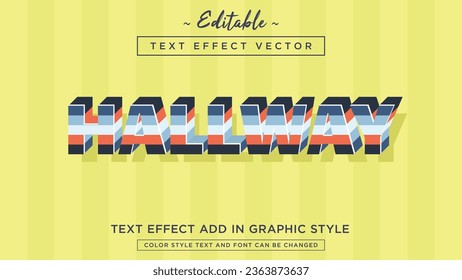 Hermosos colores combinación de estilo de texto editable efecto 