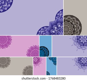 Beautiful colour mandala background illustration