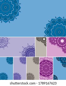 Beautiful colour mandala background illustration