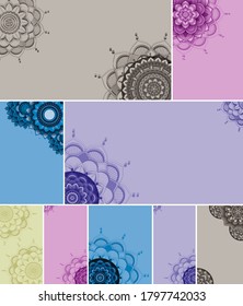 Beautiful colour mandala background illustration