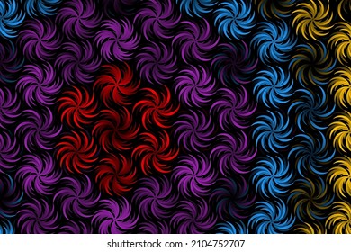 Beautiful colour pattern OF batik ethnic traditional flower floral and leaf  illustration for wallpaper background ads or presentation template