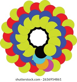 ,Beautiful coloured flower with vector tracing