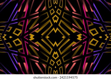 Beautiful colourful abstract line art gradient pattern design background for commercial wallpaper or presentation