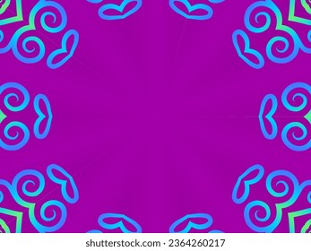 Beautiful colourful batik ethnic dayak ornament background pattern for aesthetic clothing or textile 