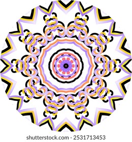 Beautiful colourful caleidoscope gradient flower petals art for commercial textile or background wallpaper 