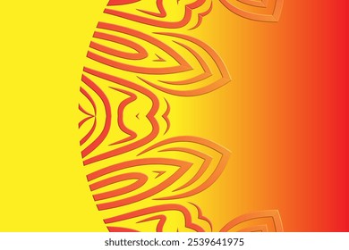 Beautiful colourful caleidoscope gradient flower art batik ethnic dayak borneo pattern background	