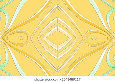 Beautiful colourful caleidoscope gradient flower art batik ethnic dayak borneo pattern background	