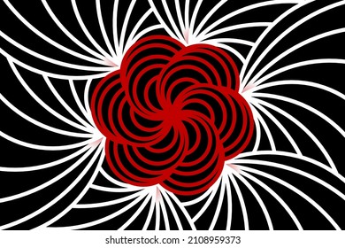 Beautiful colourful  caleidoscope gradient of traditional flower floral batik ethnic frame illustration 