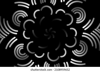 Beautiful colourful  caleidoscope gradient of traditional flower floral batik ethnic frame illustration 