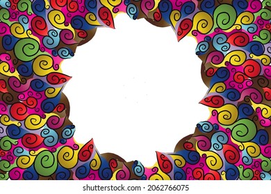 Beautiful colourful flower  floral and leaf frame design Vector for wallpaper background ads or presentation template