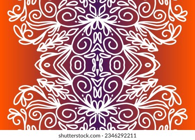 white gradient art batik
