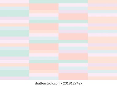 Hermoso patrón de franjas horizontales coloridas.Patrón de ladrillo colorido. Diseño de impresión. Diseño gráfico.Patrón vectorial.Patrón geométrico.Fondo de color Pastel. Diseño de simplicidad. Fondo de pantalla horizontal.