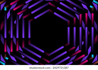 Beautiful and colourful simple straight line art pattern of aesthetic gradient light 