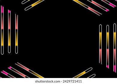 Beautiful and colourful simple straight line art pattern of aesthetic gradient light 