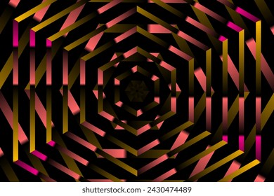 Beautiful and colourful simple straight line art pattern of aesthetic gradient light 