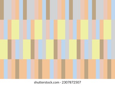 Beautiful colourful vertical brick wall background. Colourful brick pattern. Print design. Graphic design. Vector pattern.Geometric pattern. Pastel colour background. Simplicity design. 