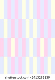 Beautiful colourful vertical brick wall background. Colourful brick pattern. Print design. Graphic design. Vector pattern.Geometric pattern. Pastel colour background. Pastel colour tone. Soft. 