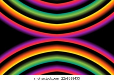 Beautiful colourful vintage rainbow gradient design background template elements