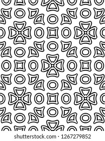 Beautiful combination of geometric shapes vector pattern decorative design for many creative ideas