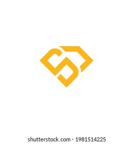 Beautiful combination of letter S and diamond shape