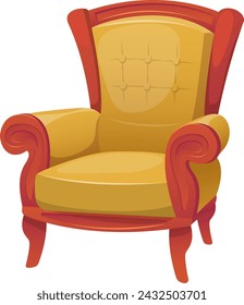 Beautiful comfortable chair, upholstered furniture for comfortable seating